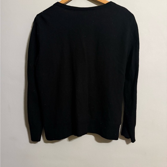 Tabitha Black Cardigan with White Floral Embroidery - Picture 4 of 4